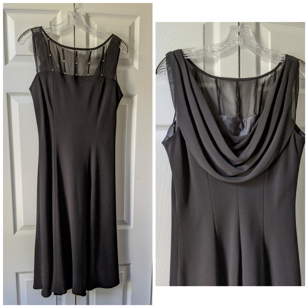 Jones Wear Black Cocktail Dress
